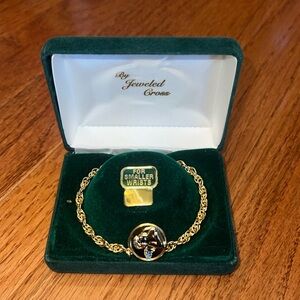 Guardian Angel Communion Smaller Wrists Gold Little Girl Bracelet Never Worn